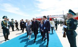 Cumhurbaşkanı Erdoğan Türkistan'a geldi