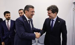 Cumhurbaşkanı Yardımcısı Yılmaz, Romanya Cumhurbaşkanı Dan ile görüştü