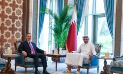 Dışişleri Bakanı Fidan, Katar Emiri Şeyh Temim tarafından Doha'da kabul edildi