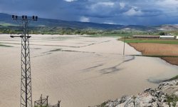 Erzincan'da etkili olan sağanak tarım arazilerinin su altında kalmasına yol açtı