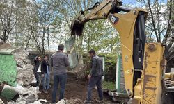 Erzurum'da kabristandaki kazı usulsüz yapıldığı iddiasıyla durduruldu