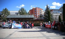 Erzurum'da Küresel Sumud Filosu'na destek verildi