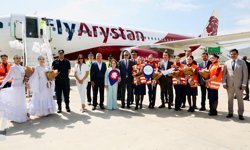 Gazipaşa-Alanya Havalimanından Kazakistan'a direkt uçuşlar başladı