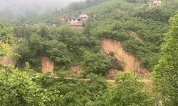 Giresun'da heyelan nedeniyle 11 ev tedbir amacıyla boşaltıldı