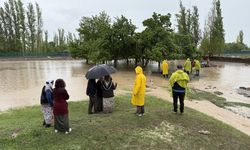Iğdır'da sağanak sonrası sel meydana geldi