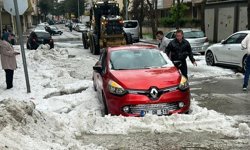 Isparta'da dolu yağışı etkili oldu