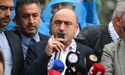 İsrail'in Küresel Sumud Filosu'na saldırısı Başkent'te protesto edildi