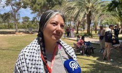 İsrail'in Sumud Filosu'nda alıkoyup serbest bıraktığı ABD'li aktivist Libya'daki Sumud Kara Konvoyu'na katıldı