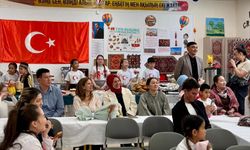Kazakistanlı çocuklar, derslerinde Türk kültürü ve geleneklerini canlandırdı