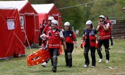Kırklareli'nde UMKE personeline arama kurtarma eğitimi verildi
