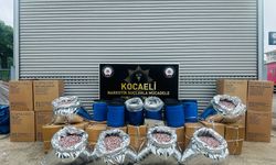 Kocaeli'de 1 ton 80 kilogram uyuşturucu ham maddesi ele geçirildi