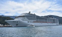Marmaris'e 'MSC Divina' kruvaziyeriyle 3 bin 585 turist geldi