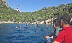 Marmaris'te günlük tur teknesi battı