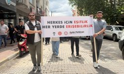 Menemen'de Engelliler Haftası dolayısıyla yürüyüş yapıldı