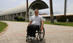 Milli para okçu Abdullah Yorulmaz, sporcu eşinin desteğiyle altın madalya peşinde