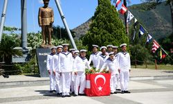 Muğla'da engelli gençler bir günlüğüne bahriyeli oldu