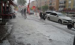 Muş'ta sağanak ve dolu etkili oldu