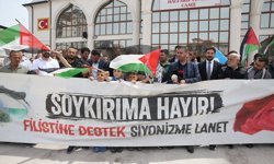 Niğde ve Nevşehir'de İsrail'in Küresel Sumud Filosu'na saldırısı protesto edildi