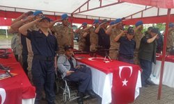 Osmaniye'de engelli gençler temsili askerlik yaptı