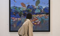 Ressam Hakan Esmer'in, 'Kıyıdan İçeri' sergisi CerModern'de açıldı