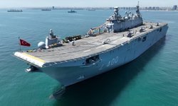 SAHA 2026'da yabancı ülkelerin üst düzey yetkilileri TCG Anadolu'yu ziyaret etti