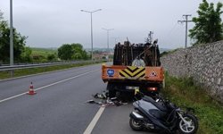 Samsun'da kamyonete arkadan çarpan motosikletin sürücüsü öldü