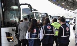Samsun'da Kurban Bayramı öncesi otogarda denetim yapıldı