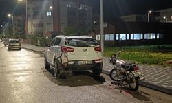 Sivas'ta park halindeki cipe çarpan motosikletin sürücüsü hayatını kaybetti