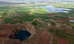 Sivas'taki Kızılçan Gölü'nde son yılların en yüksek su seviyesine ulaşıldı