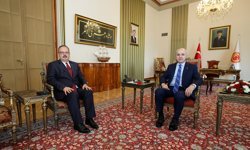 TBMM Başkanı Kurtulmuş, Ankara Valisi Canbolat'ı kabul etti