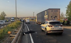 Tekirdağ'da motosikletin bariyerlere çarptığı kazada 1 kişi öldü