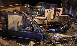 Tekirdağ'da otobüs durağına çarpan otomobildeki 3 kişi yaralandı