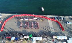 Tekirdağ'da polisler ve sporcular 1919 koreografisi oluşturdu