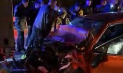 Tekirdağ'da tıra arkadan çarpan otomobildeki 2 kişi yaralandı