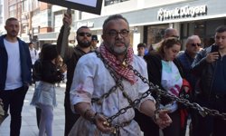 Trabzon'da akademisyenden Gazzelilere destek için protesto gösterisi