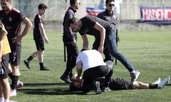 Zonguldak'ta amatör lig maçında çıkan kavgaya polis müdahale etti