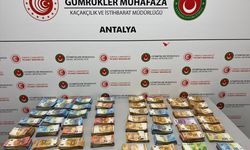 Antalya Havalimanı'nda bebek bezine gizlenmiş 381 bin avro ele geçirildi