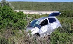 Aydın'da şarampole devrilen otomobildeki 2 kişi öldü