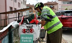 Bilecik'te 86 yaşındaki bisiklet tutkunu farkındalık için pedal çeviriyor