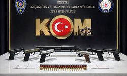 Denizli'de tefecilik ve silah ticareti yaptığı gerekçesiyle gözaltına alınan şüpheli tutuklandı