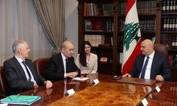 Lübnan Cumhurbaşkanı Avn ile Başbakan Selam, Macron'un Özel Temsilcisi Le Drian'ı kabul etti