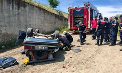 Tekirdağ'da menfeze düşen otomobilin sürücüsü öldü