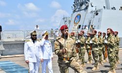 Deniz Kuvvetleri Komutanı Oramiral Tatlıoğlu, TCG İstanbul fırkateyni ile Lazkiye'yi ziyaret etti