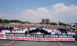İstanbul'daki taksicilerden 15 Temmuz konvoyu