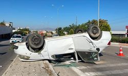 Karaman'da otomobilin takla attığı kazada 5 kişi yaralandı