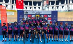 Konya Veledromu'nda 200 bisikletçi piste çıktı