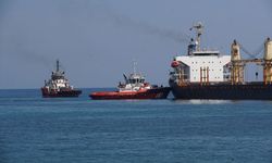 Tekirdağ'da karaya oturan gemi kurtarıldı
