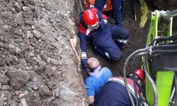 Trabzon'da göçük altında kalan işçi kurtarıldı