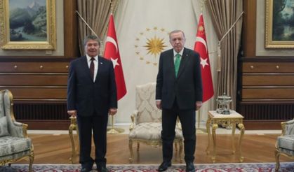 KKTC Başbakanı Üstel, Beştepe'ye çıktı