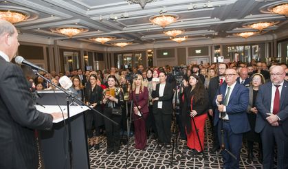 Cumhurbaşkanı Ersin Tatar, Londra’da 15 Kasım Cumhuriyet Bayramı resepsiyonuna katıldı